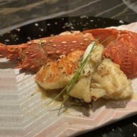 炭和食かなうS 特別室 - 三重県産伊勢海老　エシレバター炭火焼き