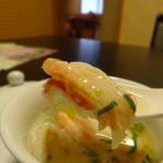 じん市 - 蟹のあんかけ茶碗蒸し