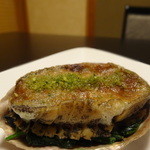 じん市 - 鮑香草パン粉焼き