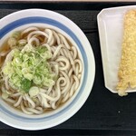 どんどん庵 - うどん大500円・いか天170円