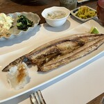 まめ多 - 焼魚定食-サンマの開き2,000円