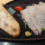 47都道府県レストラン 箕と環 - 平目と焼き魚