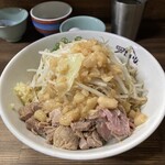 極肉麺 たいし - 油そば（中200g）ニンニク少なめ@900円