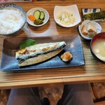 Sakanaya Hosokawa - 鯖の一夜干し 定食 900円でした