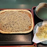 Sobakiri hachidai - もりに舞茸天ぷらを、蕎麦も天ぷらもうまい