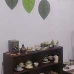 自家焙煎珈琲の店 夢香房 - 陶器の展示