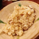 勢麟 - 二膳目の松茸と地鶏の炊き込みご飯