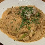 Torattoria Tsukiji Tomina - カニボナーラ