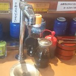 廻鮮寿司 塩釜港 - カウンターのセット