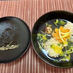 和 Asuka - 【椀物】鯛の豊年揚げと松茸のお吸い物