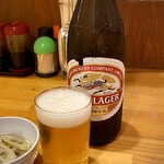 Nomikuidokoro Seiwa - 瓶ビール 中瓶 キリンラガー 600円。税別。