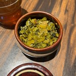 勝烈亭 - ご自由に高菜漬け