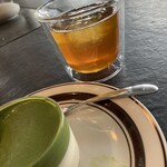 Saten - 抹茶プリン、ほうじ茶（ICE）