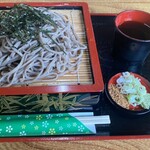 道の駅 くろほね･やまびこ - ざる蕎麦850円(税込)