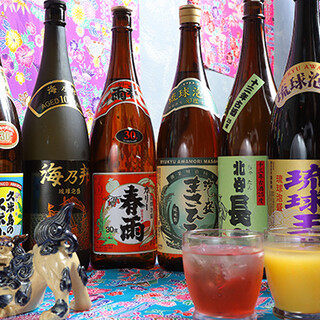 We have a wide selection of delicious Okinawan alcoholic beverages ◎We also have rare brands of awamori available