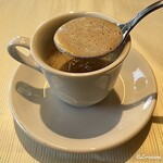 プチレストラン ブーケ・ド・フランス - フォアグラのフランのカプチーノスタイル