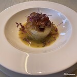 プチレストラン ブーケ・ド・フランス - 帆立貝柱とトリュフのパートブリック包み