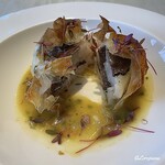 プチレストラン ブーケ・ド・フランス - 帆立貝柱とトリュフのパートブリック包み