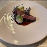 プチレストラン ブーケ・ド・フランス - 津軽鴨の雌の真空鴨を使ったロティ