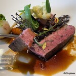 プチレストラン ブーケ・ド・フランス - 津軽鴨の雌の真空鴨を使ったロティ