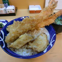 北新地 天富 - 関東風海老天丼