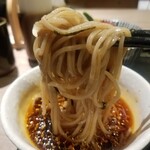 Sakaba Mori - 旨辛の特製つけ汁のつけ蕎麦　MORIそばとミニ焼き鳥丼セット　1,100円