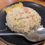 元祖赤のれん 節ちゃんラーメン - 半焼きめし380円　ランチタイムのラーメン並（単品580円）のセットで700円。驚きプライス。