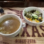 ステーキハウスTEXAS - スープ＆サラダ