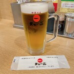 天下一品 - 【2023年06月】生ビール（中）＠600円