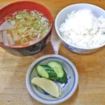 Tonkatsu Tonki - 味噌汁 ＆ ご飯 ＆ 漬物