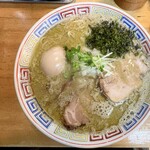 我的中華そば 机上の空論。 - 限定:牡蠣蕎麦（温）