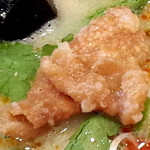 麺屋 彩々 - 白鶏坦々麺　鶏皮