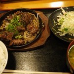 居酒屋 夢咲亭 - ステーキランチです６００円