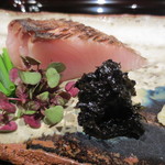 日本料理 晴山 - 有明の岩のりと共に。臭みのないでも白身なのに濃厚さも味わいました。