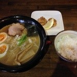 Fuu tan - 鶏そば（塩）＋鶏からあげとごはん