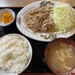 自由軒 - 生姜焼定食