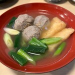 Chidori - いわし玉九条葱煮。