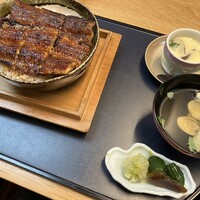 まるや本店 天白本店 - 上うな丼×茶碗蒸しセット…遂に5,000円オーバー…しかも肝吸はOPヽ(´o｀；