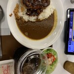 すき家 - ｶﾚｰに味噌汁は、辛くて。。最近は、このsetにしてｵﾘﾏｽﾖ♡