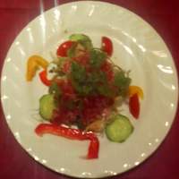 Bistro COLORIS - 西新宿"Bistoro COLORIS"ランチ前菜「サラミと野菜のサラダ」