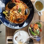 SAKURA DELICA CAFE - 私のムール貝のトマトパスタ