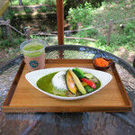 京屋茶舗 - 美しきグリーンカレー。