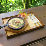 京屋茶舗 - お月見焼きカレー。