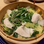 たまがんぞう - 野菜のせいろ蒸し〜カンパチ添え〜