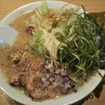 丸源ラーメン - 柚子ねぎ塩ラーメン 茹で野菜