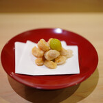 味ひろ - 揚げもの　小柱、銀杏