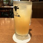 Gyuutan Sakaba Tannosuke - あらごし桃酒　ソーダ割