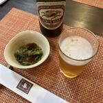 Hayabusa - 瓶ビール　お通し