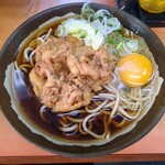六文そば 須田町店 - ゲソ天＋玉子