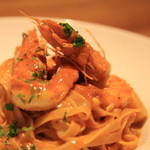 HiDE - 天使の海老とホタテのタリアテッレ